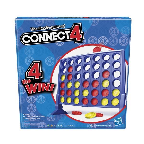 Juego de Mesa Connect 4 Classic Grid: El Clásico 4 en Línea de Hasbro